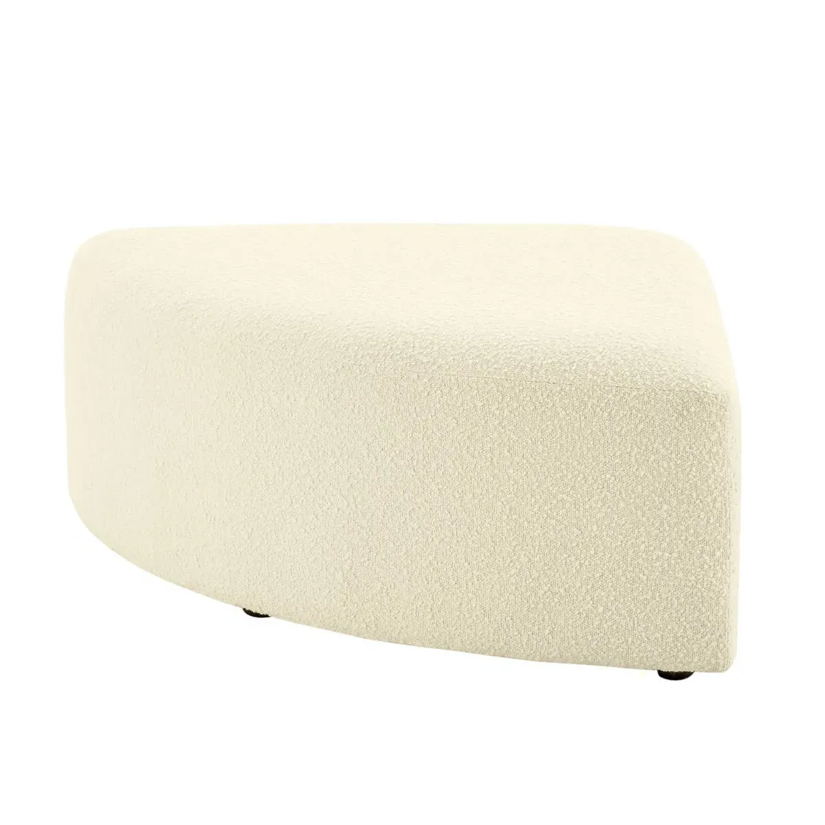 Aurelie Channel Tufted Curved Modular Sectional Sofa - Boucle Pearl product