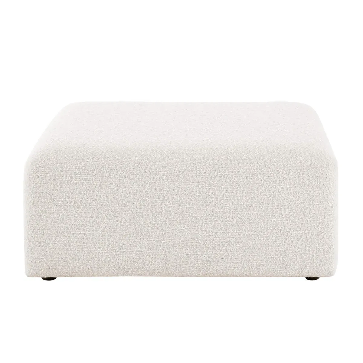 Aurelie Channel Tufted Curved Modular Sectional Sofa with Ottoman - Peacock, Felt product