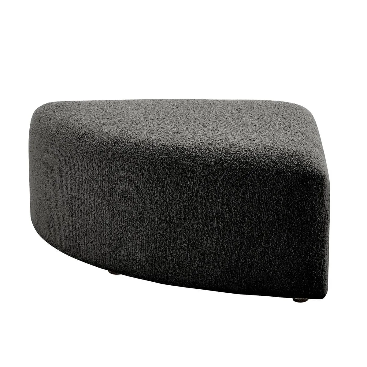 Aurelie Curved Modular Sectional Sofa with Ottoman - Pebble, Boucle product