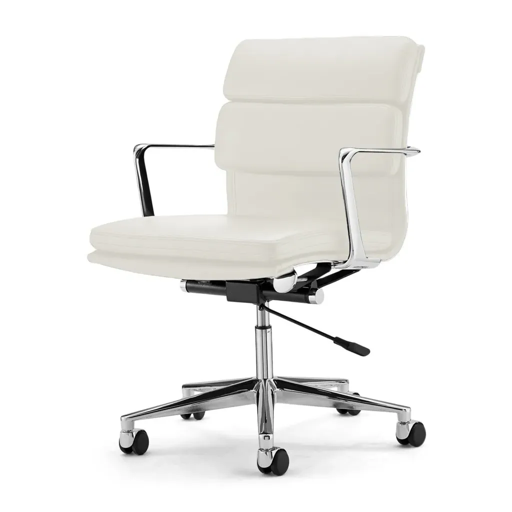 EM Office Chair Lowback - Eggshell, Top Grain Leather product