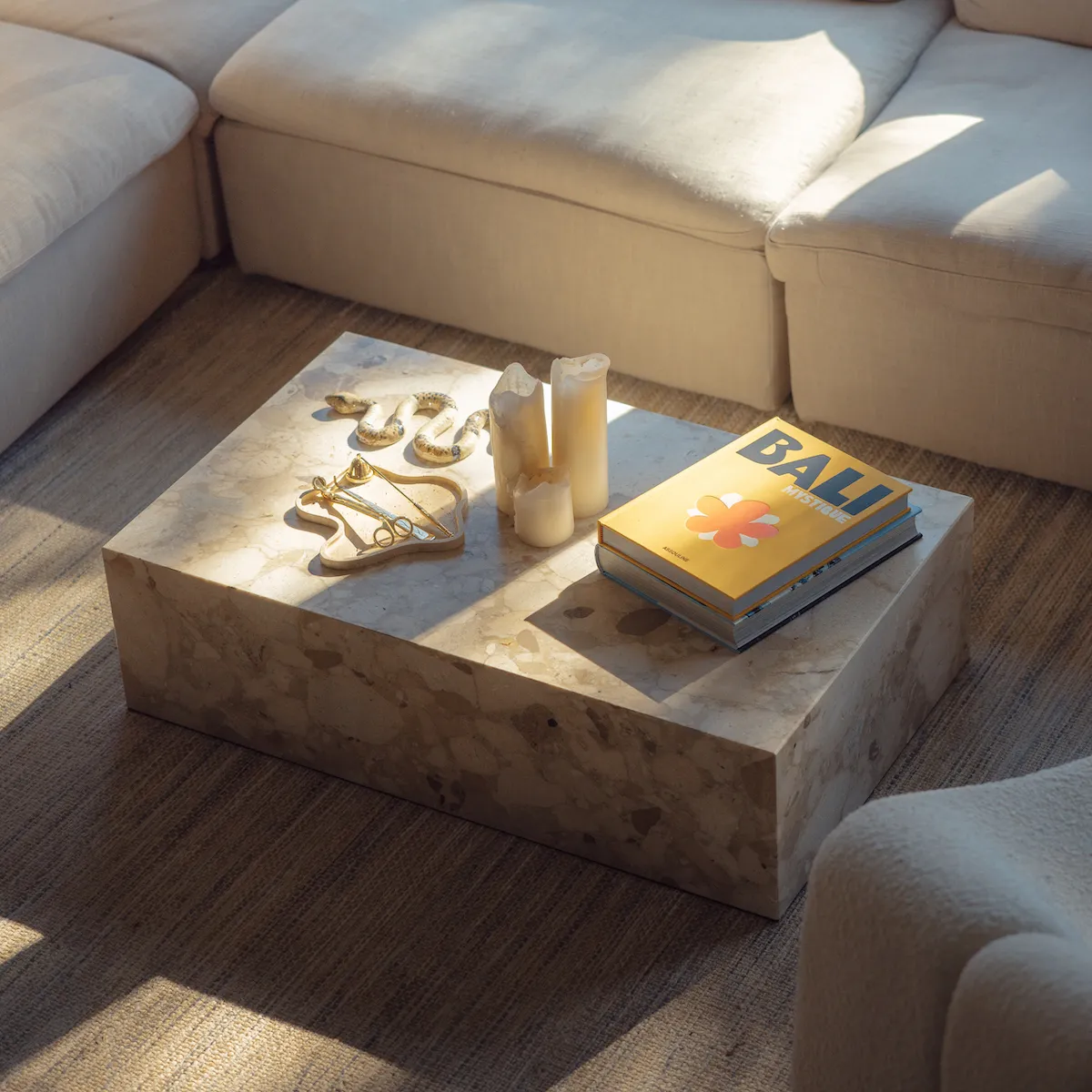 Kaia Large Coffee Table - Kunis Breccia Marble product