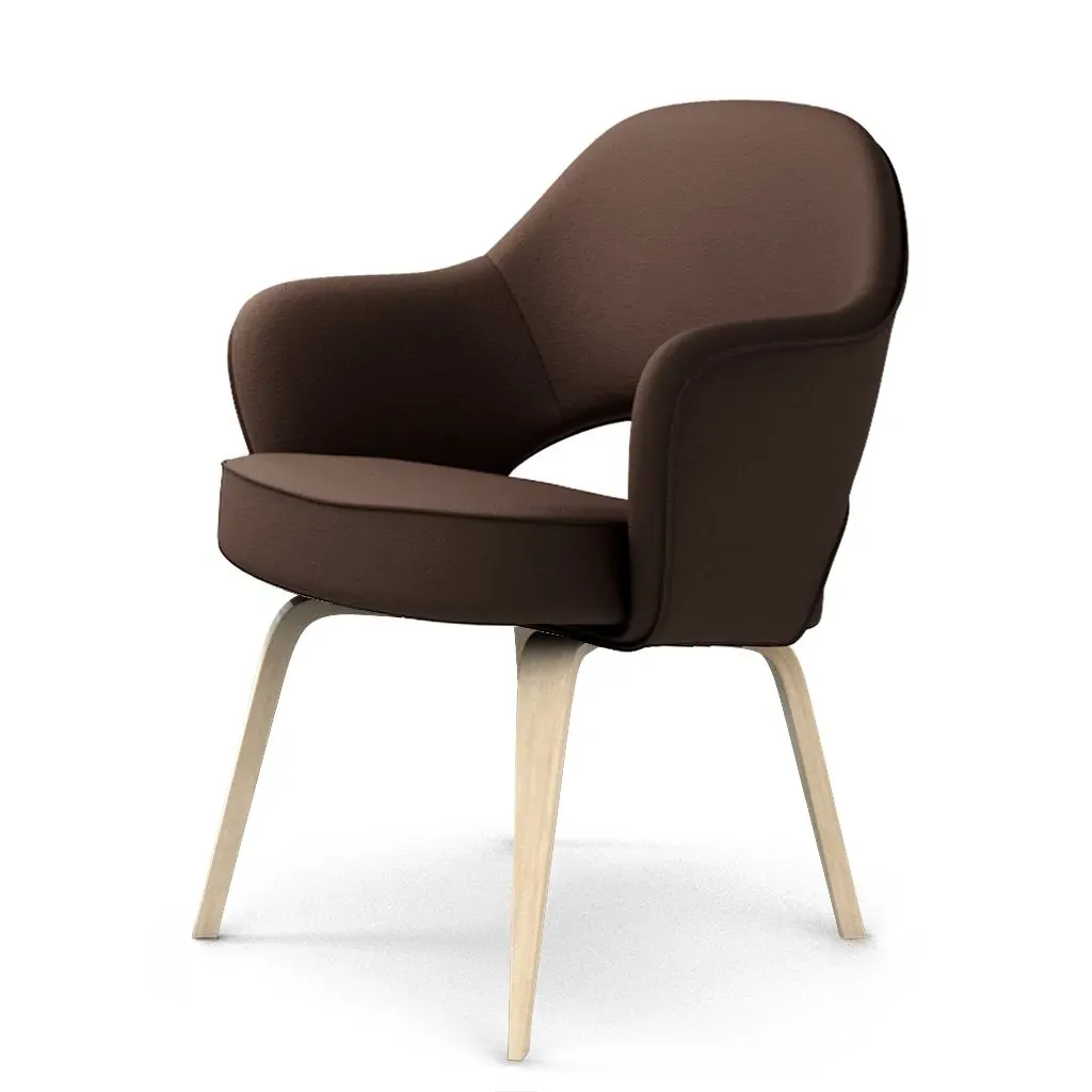 Saarinen Executive Armchair - Dark Brown, Top Grain Leather product