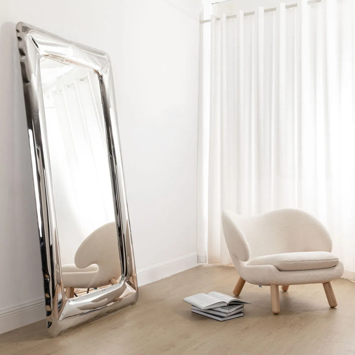 Tafla Full Length Mirror - Polished Chrome, Stainless Steel product
