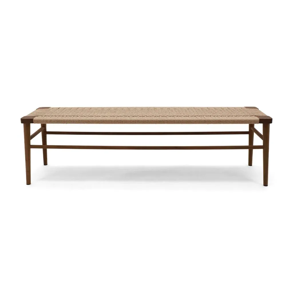 Wicker Bench - Oiled Walnut product