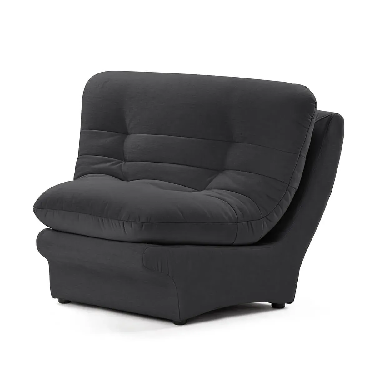 Carsons Curved Modular Corner Sectional Sofa - Ink, Felt product