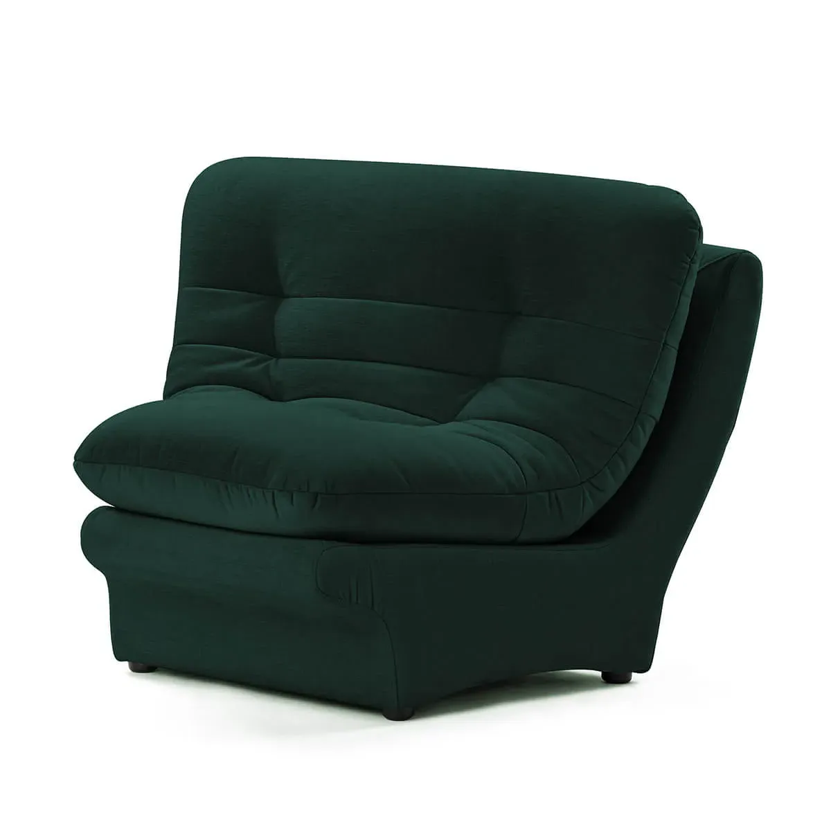 Carsons Curved Modular Sectional Sofa Corner Module - Evergreen, Chenille product