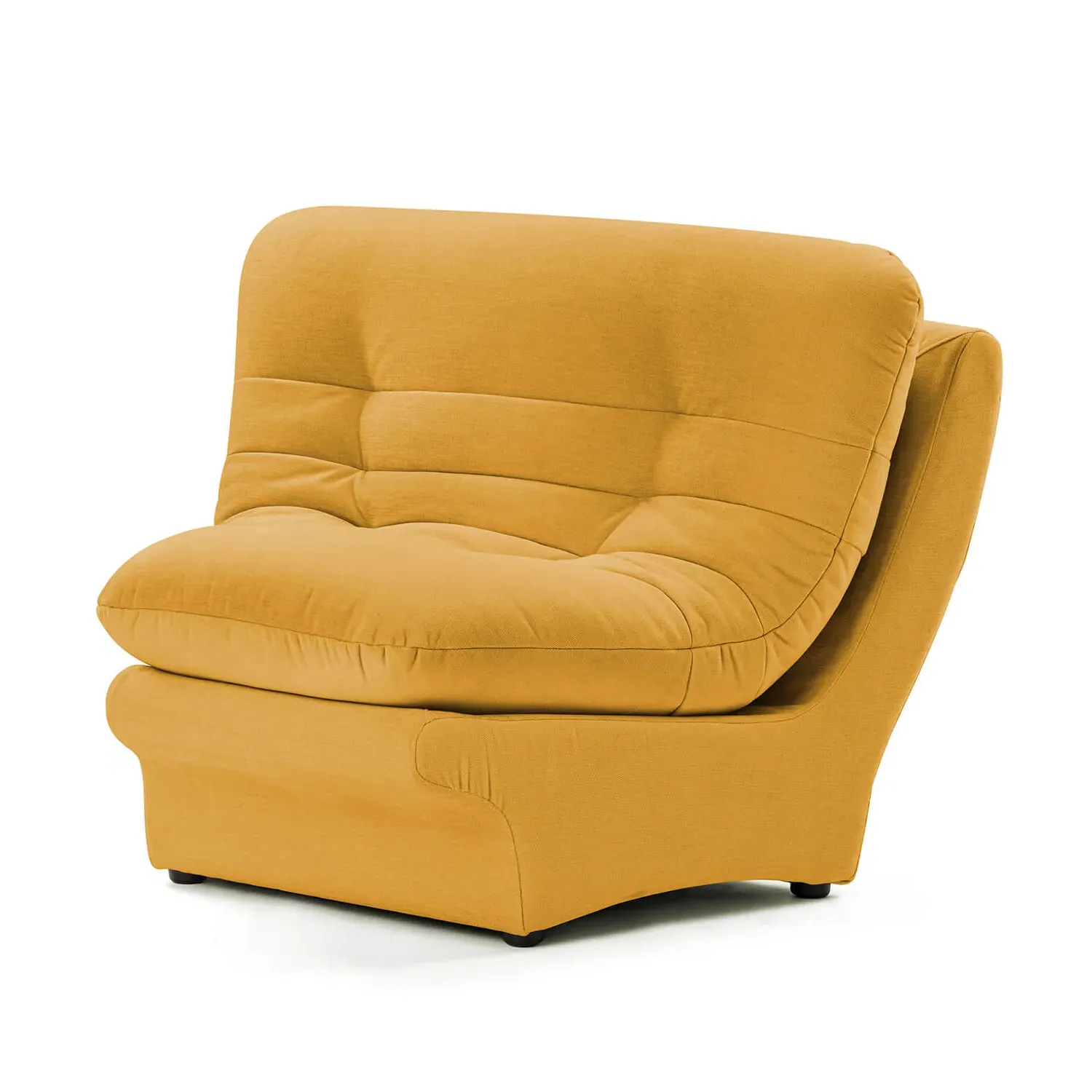Carsons Curved Modular Sectional Sofa Corner Module - Saffron, Felt product