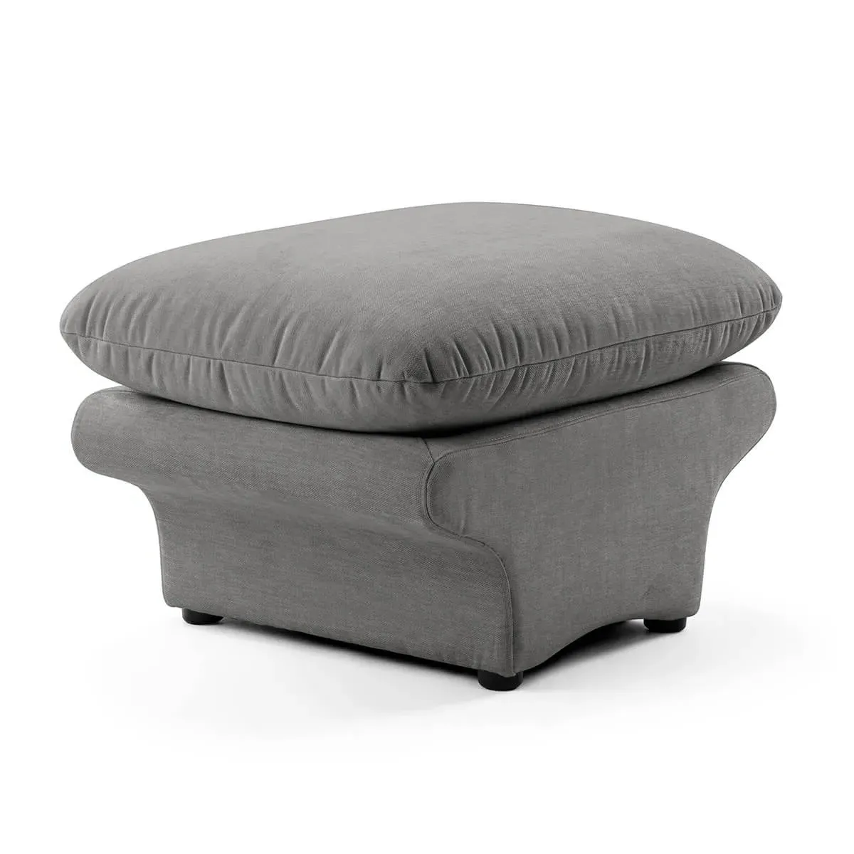 Carsons Curved Modular Sectional Sofa Ottoman - Storm, Felt product