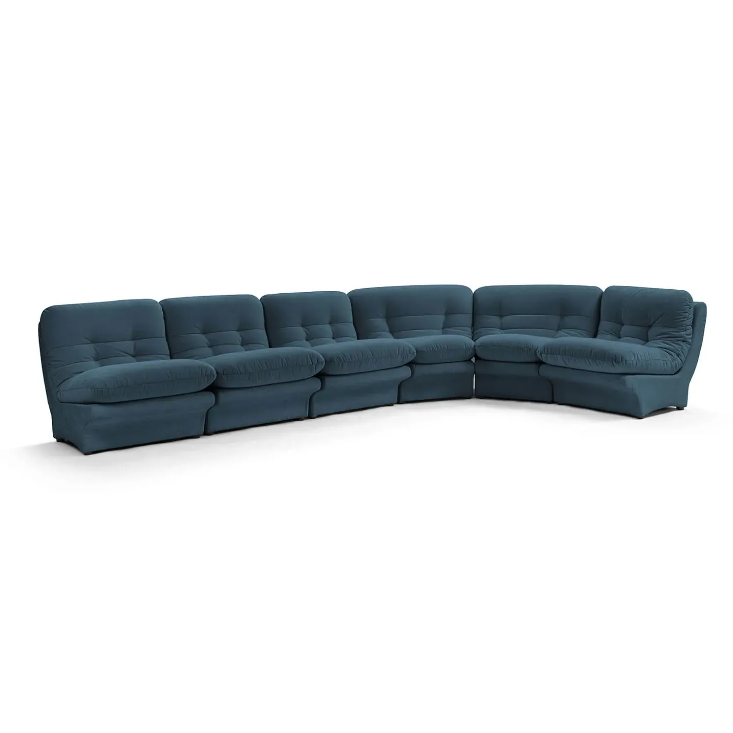Carsons Curved Modular Sectional Sofa - Peacock product