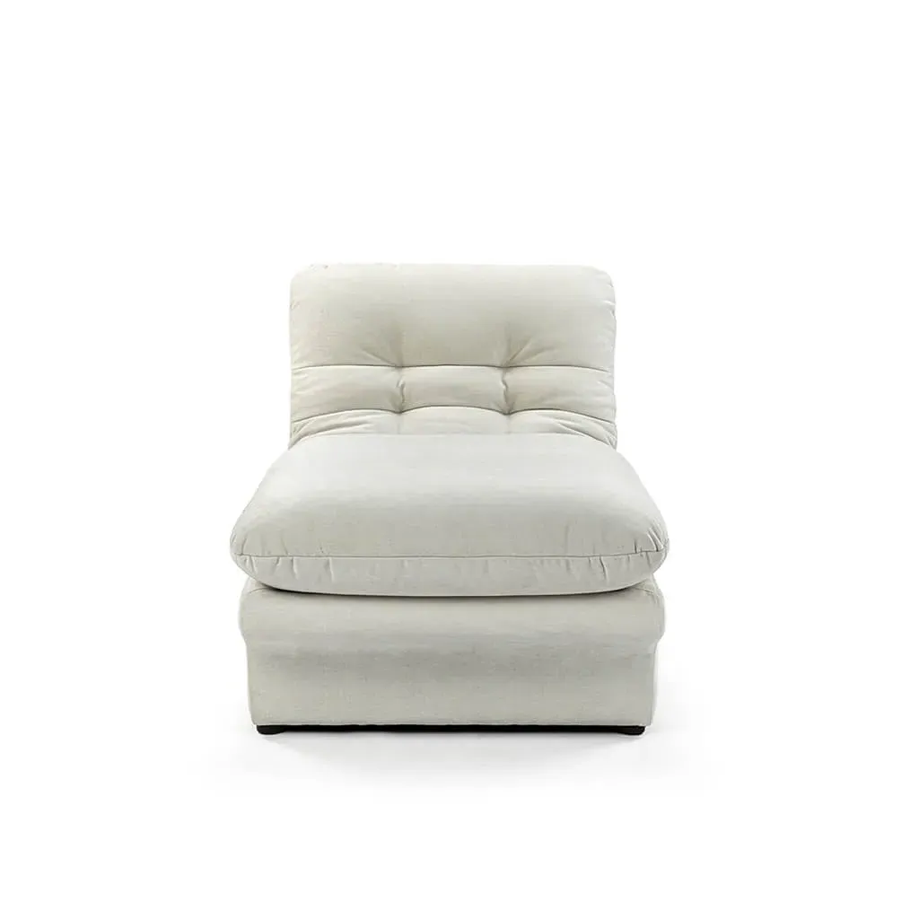 Carsons Curved Modular Sectional Sofa - White, Boucle product