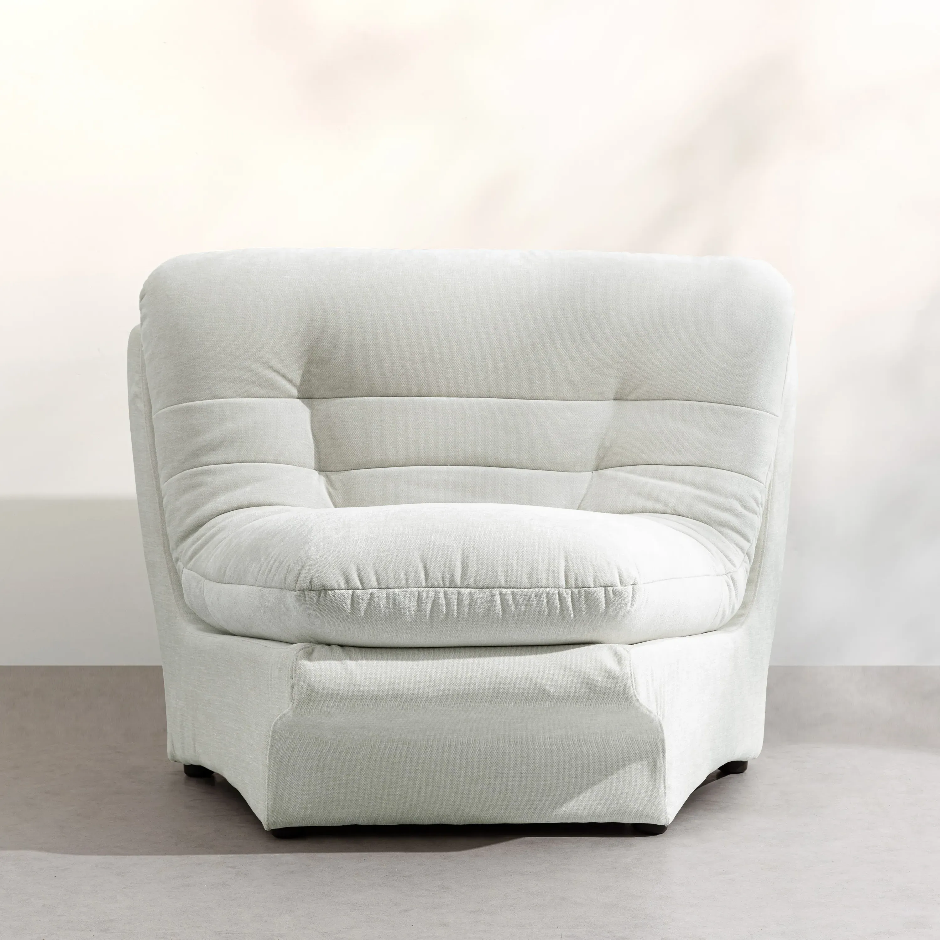 Carsons Mid Century Curved Modular Sectional Sofa Corner Module - Natural, Felt product