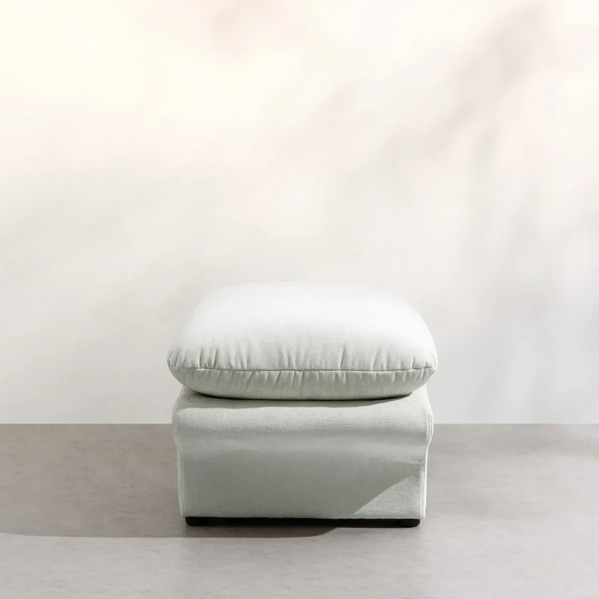 Carsons Mid Century Curved Modular Sofa Ottoman - Natural, Felt product