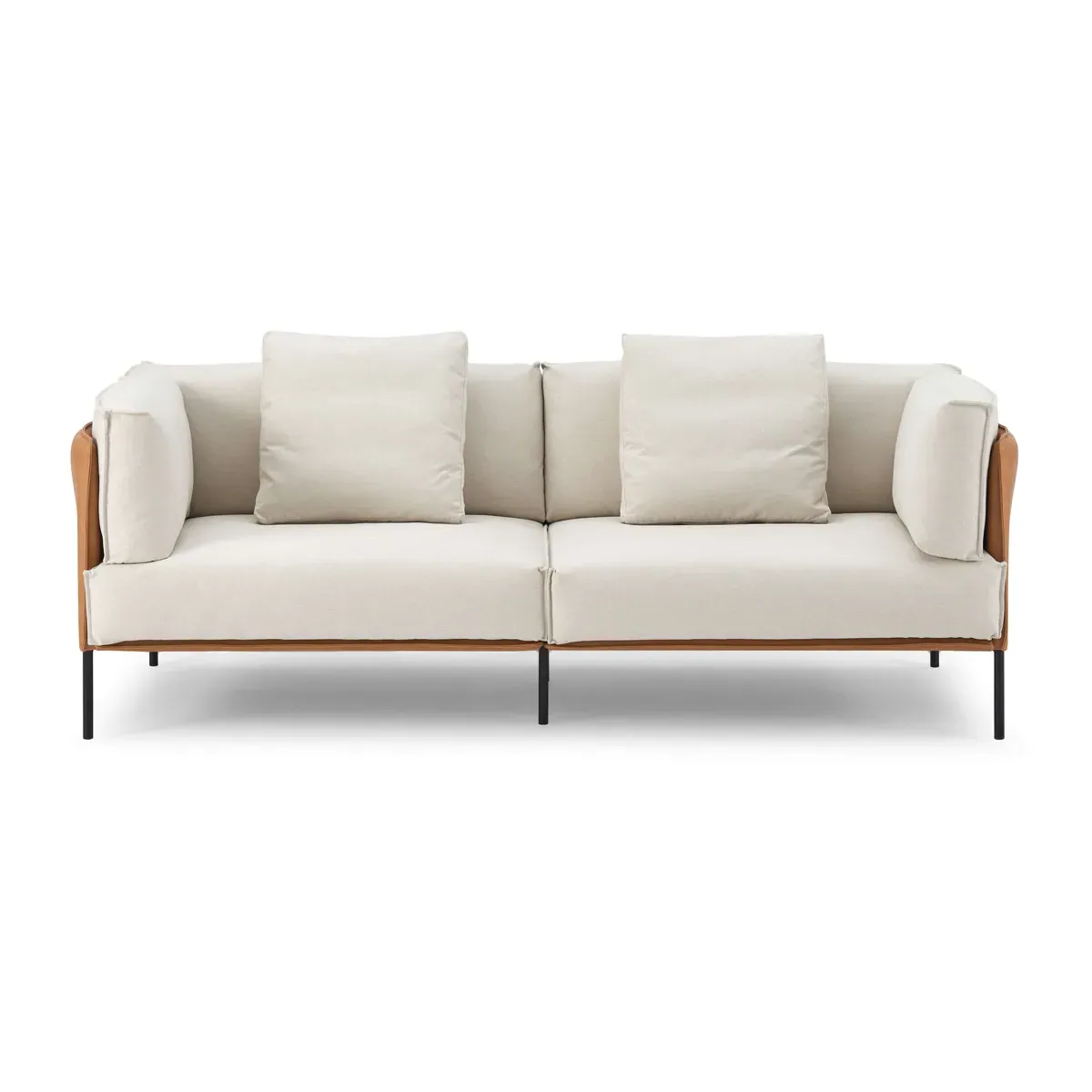 Caruso Italian Leather Loveseat - Distressed Space Blue product