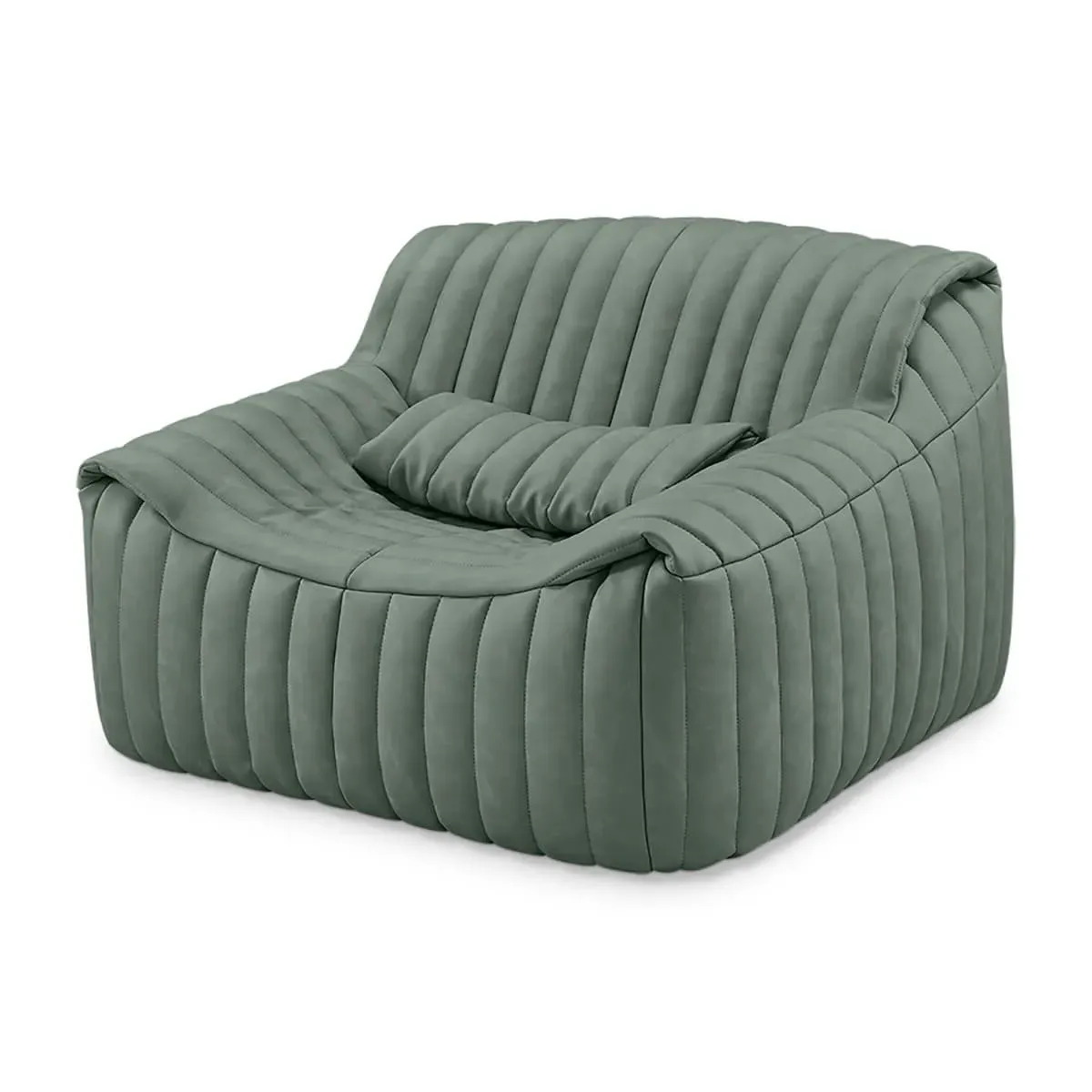 Cinna Sandra Lounge Chair - Distressed Fern Green, Vegan Leather product