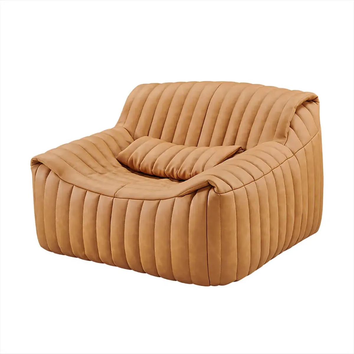Cinna Sandra Lounge Chair - Tan Brown, Vegan Leather product