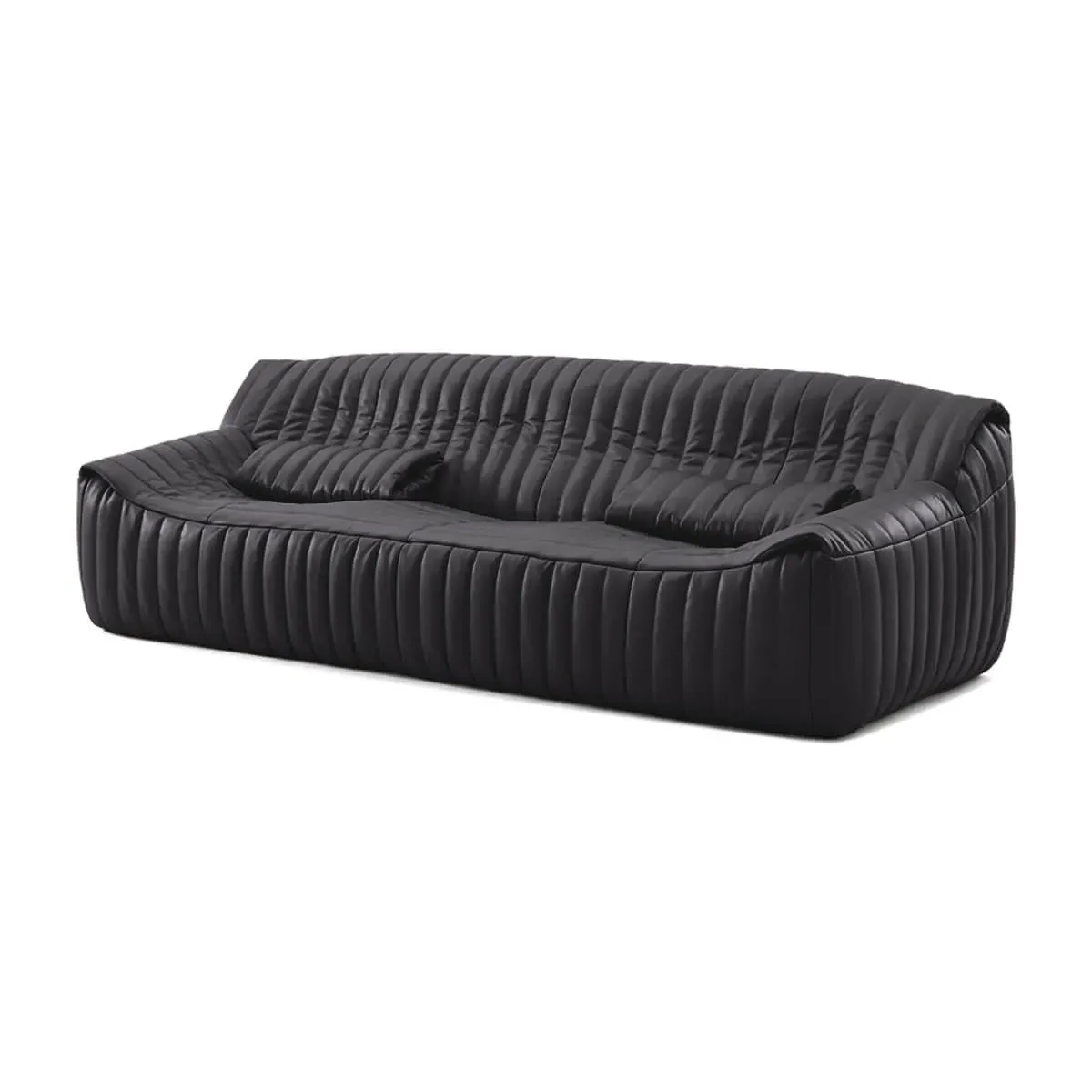 Cinna Sandra Sofa - Black, Aniline Leather product