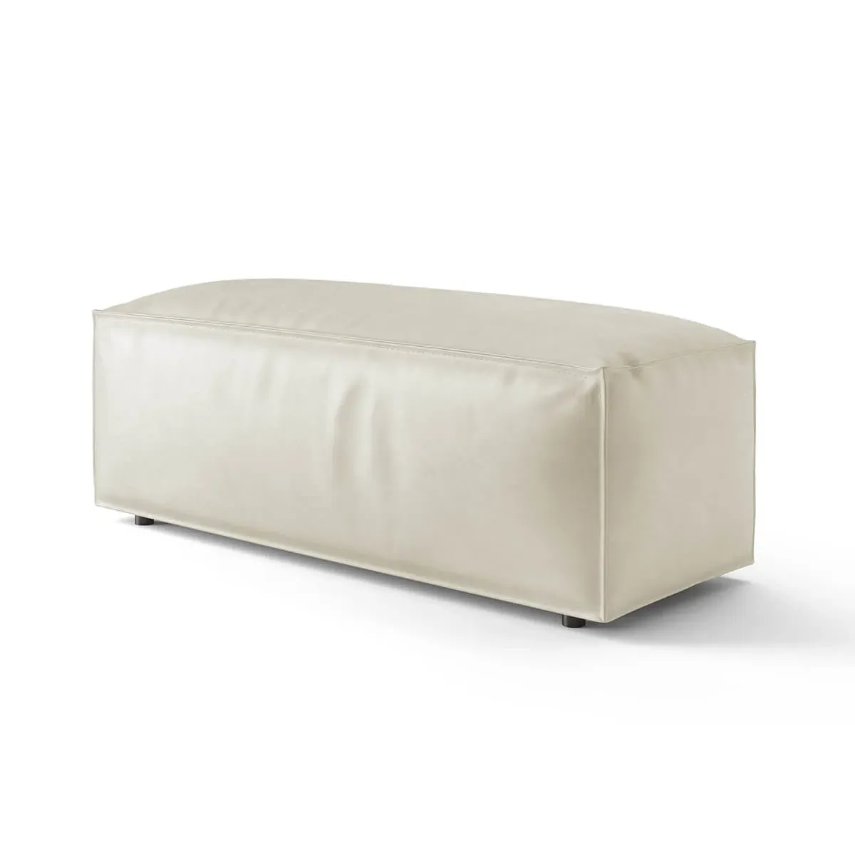 Extrasoft Low Profile Modular Block Sofa - Bone, Aniline Leather product