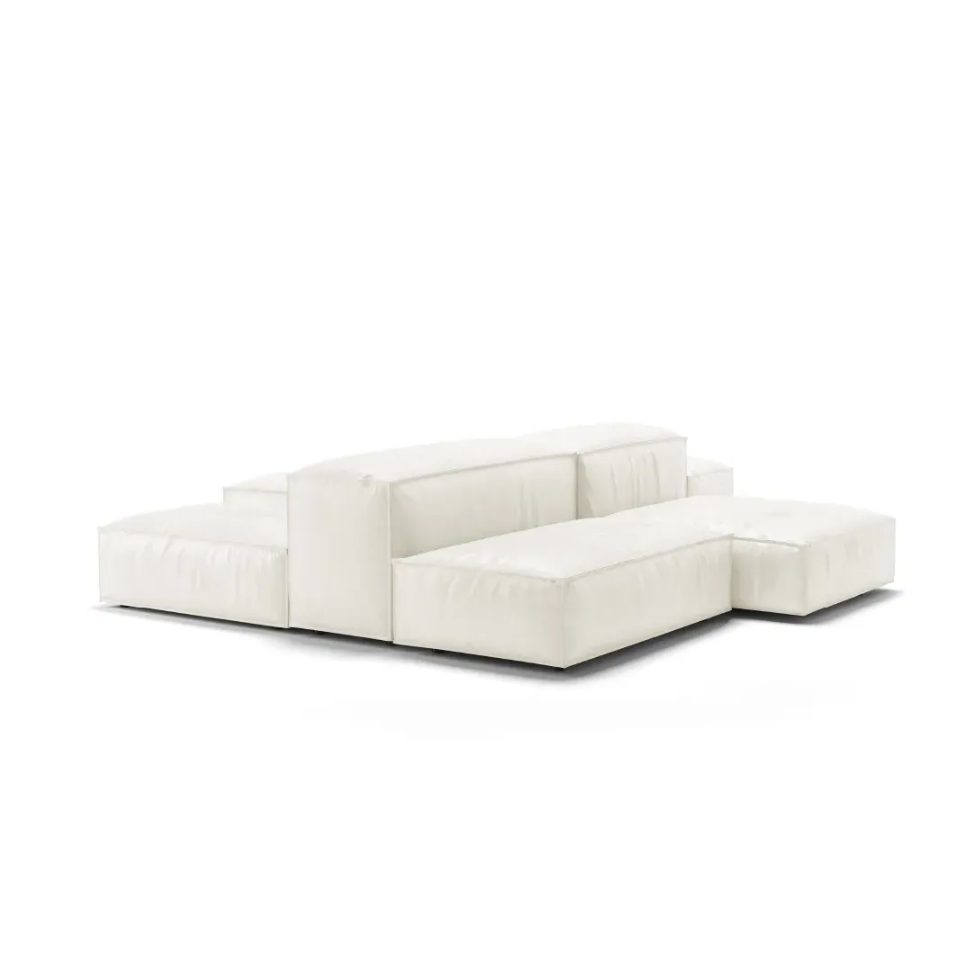Extrasoft Low Profile Modular Block Sofa - Natural, Felt product