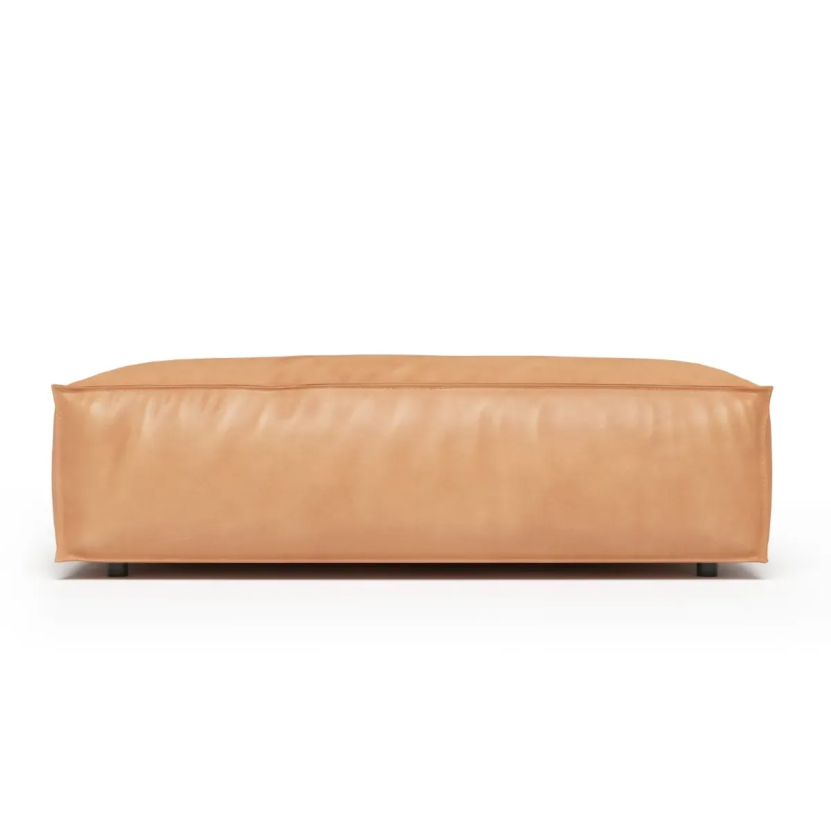 Extrasoft Low Profile Modular Block Sofa Seat Element (S) - White, Vegan Leather product