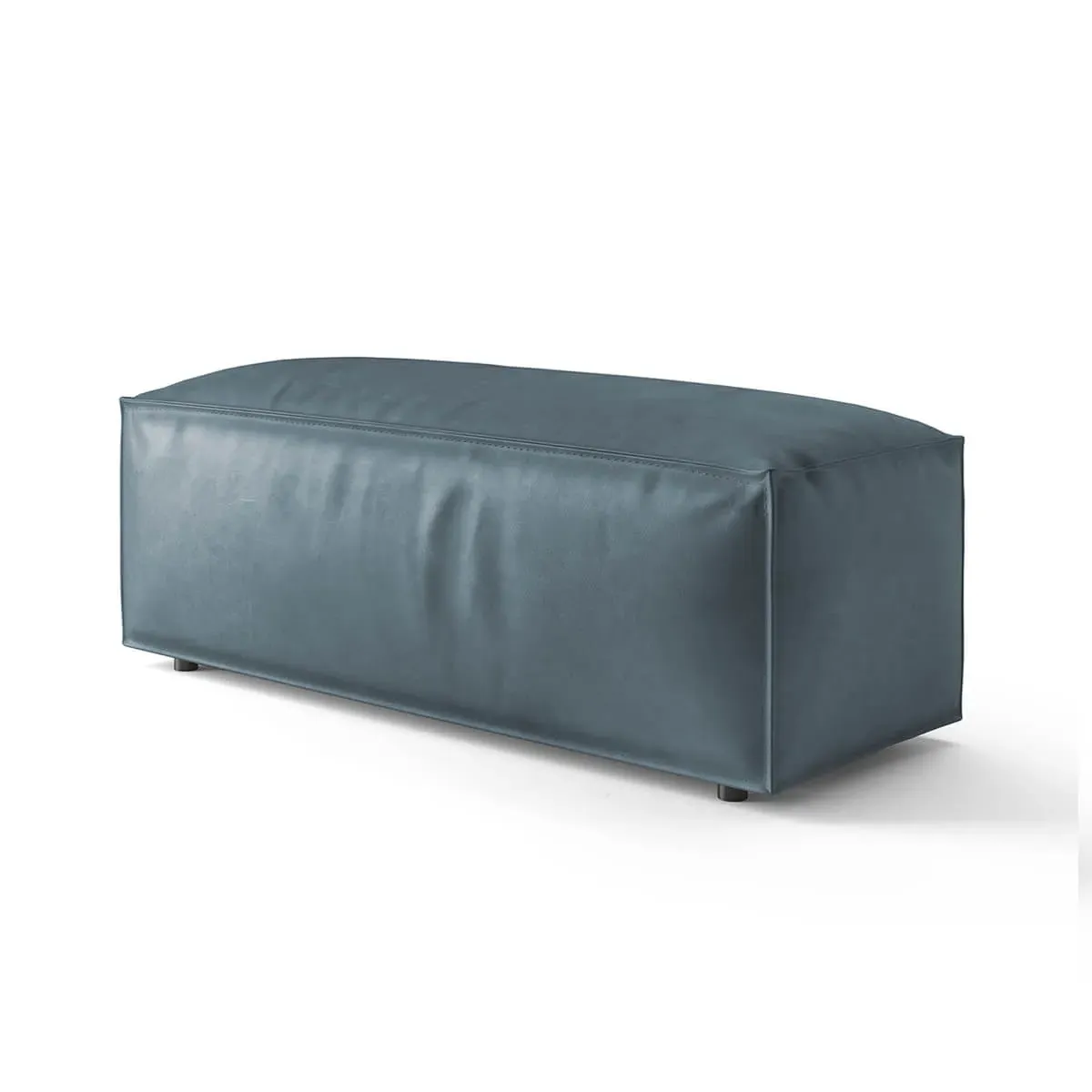 Extrasoft Low Profile Modular Sofa Armrest (L) - Space Blue, Vegan Leather product