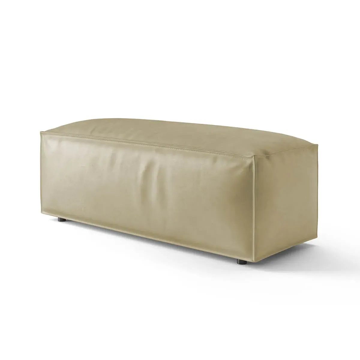 Extrasoft Low Profile Modular Sofa Armrest (L) - Stone Taupe, Vegan Leather product