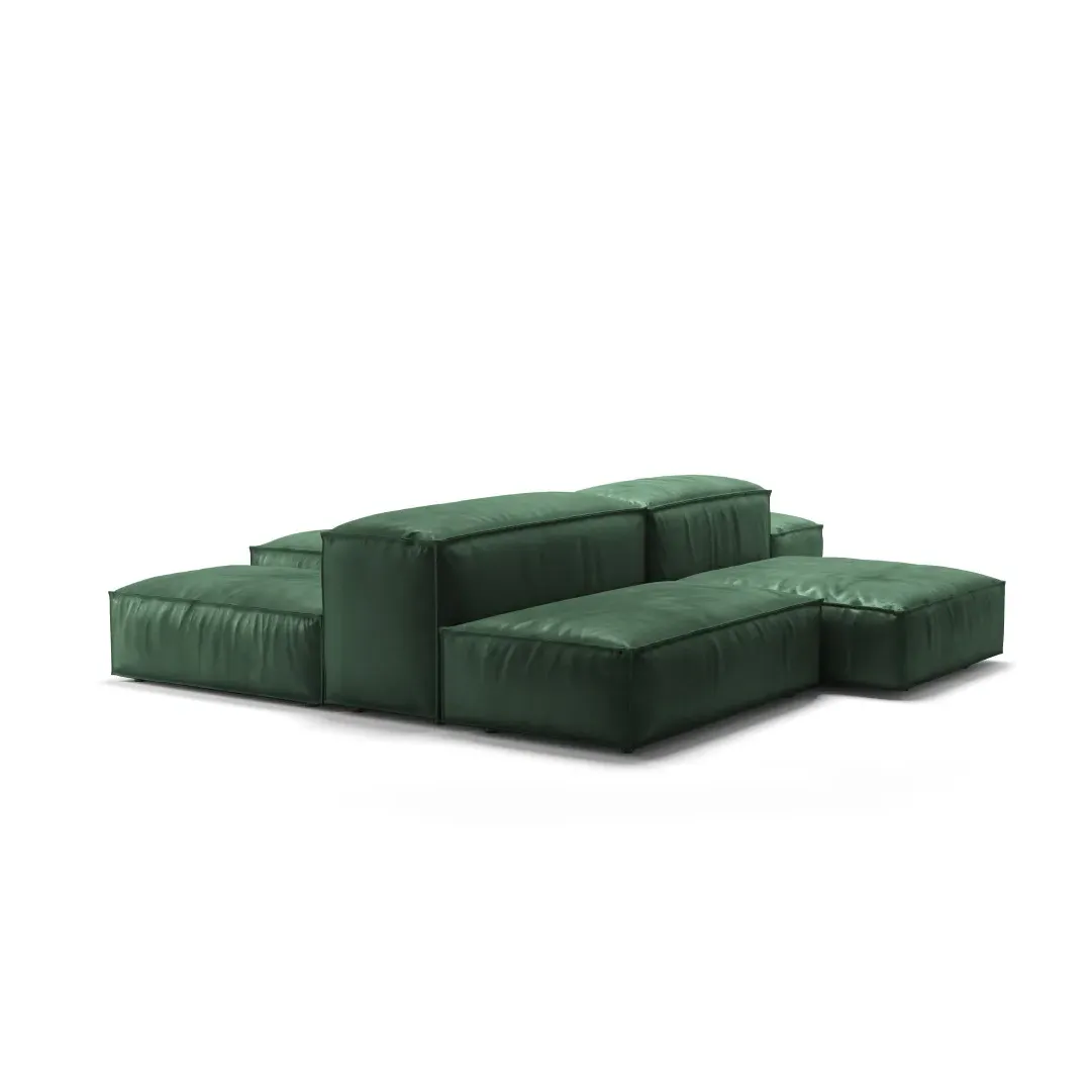 Extrasoft Low Profile Modular Sofa - Cactus, Performance Felt product