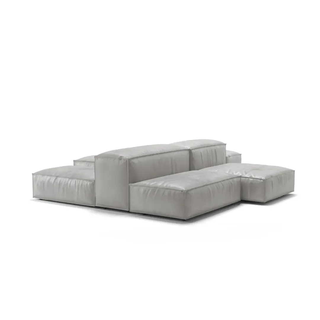 Extrasoft Low Profile Modular Sofa - Light Grey product