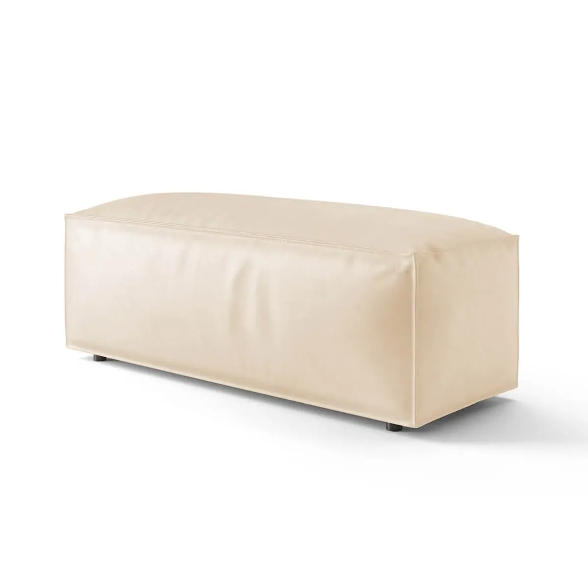 Extrasoft Modular Block Sofa Armrest (L) - Ivory, Vegan Leather product