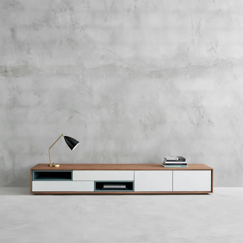 Gaelle Media Console - Natural Walnut Veneer product