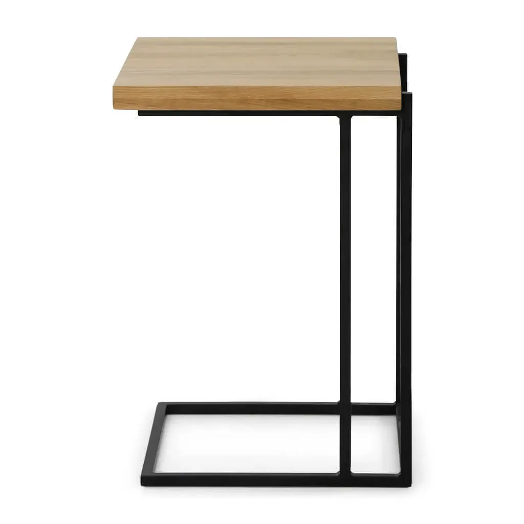 Luka Large C-Side Table - Oak, Metal product
