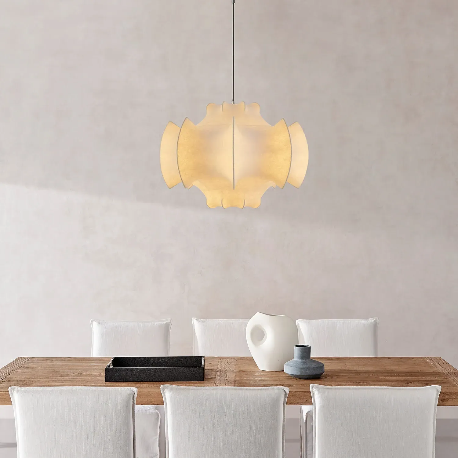 Otello Castiglioni Cocoon Suspension Hanging Lamp - Paper product