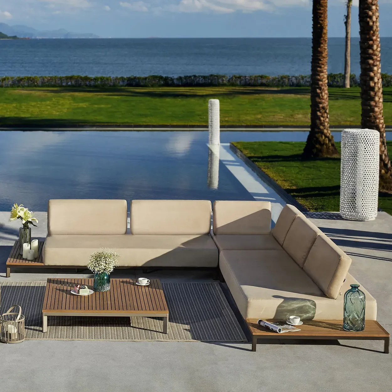 Quadra 4-Piece Outdoor Sectional Sofa Set product