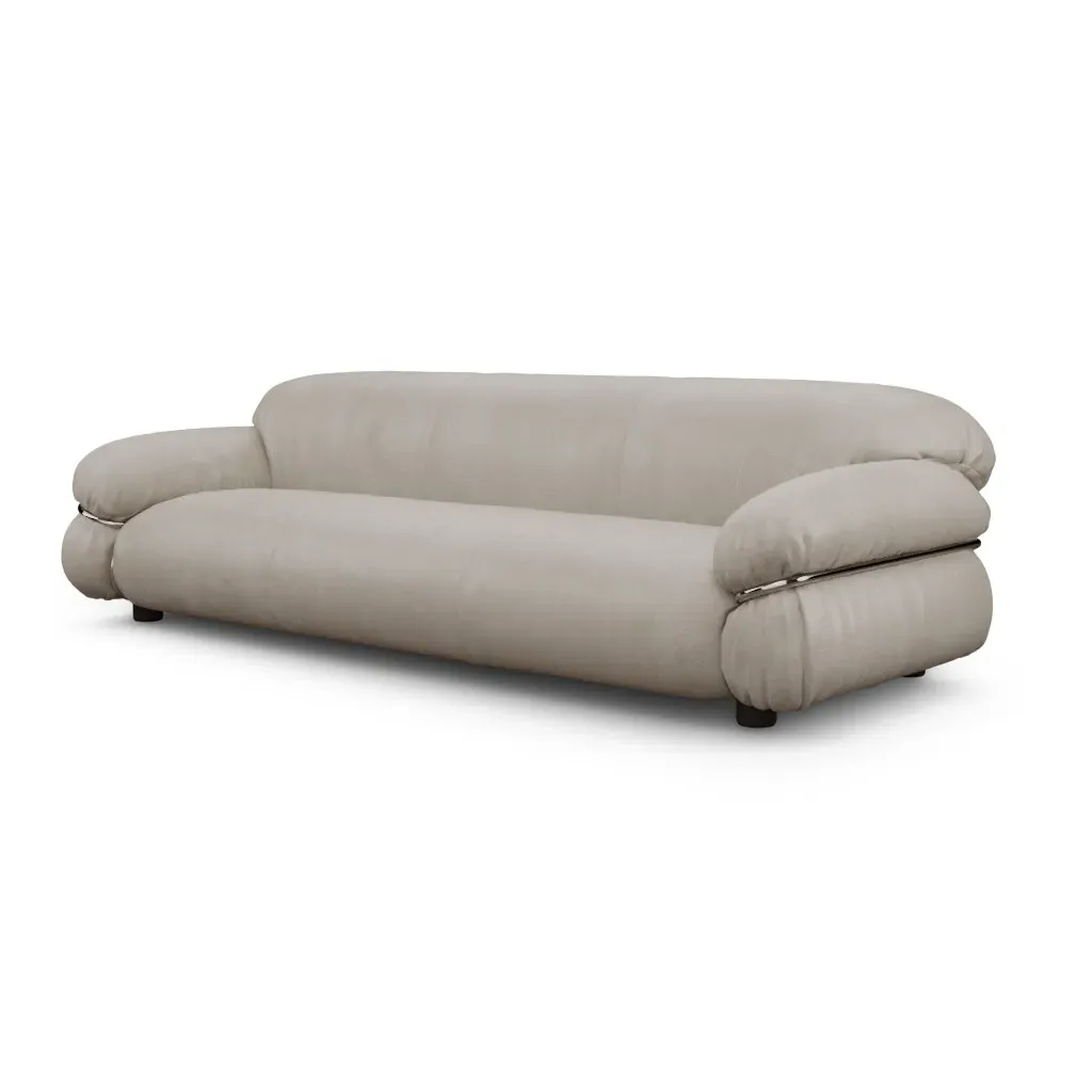 Sesann 3-Seater Sofa - Ivory Cream, Vegan Leather product