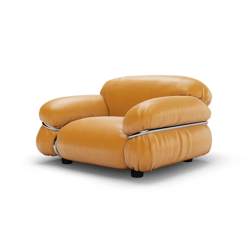 Sesann Single Armchair - Camel, Aniline Leather product