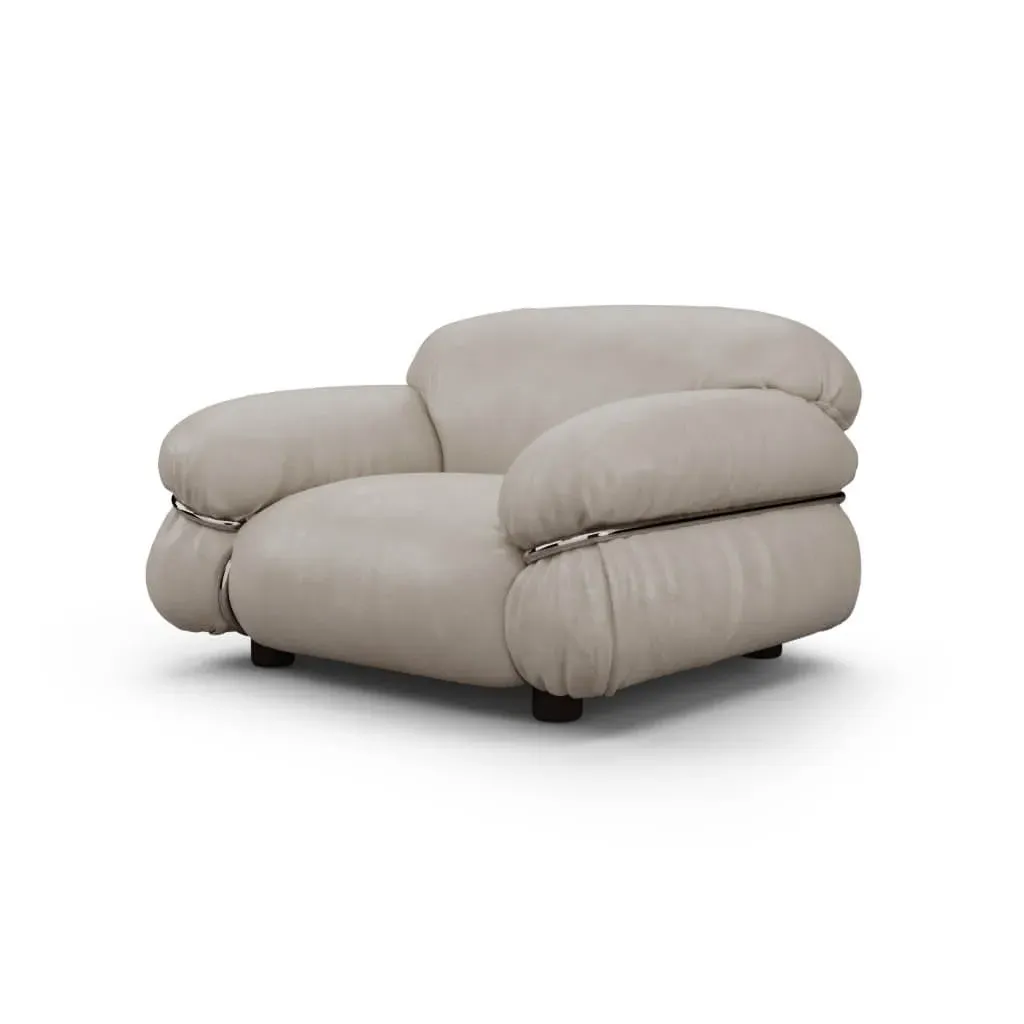 Sesann Single Sofa - Ivory Cream, Vegan Leather product