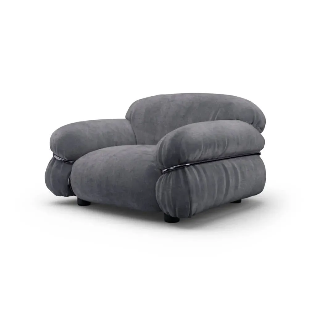 Sesann Single Sofa - Pewter Grey, Chenille product