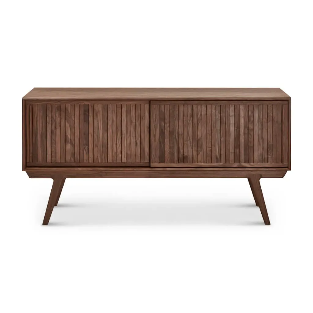 Strathcona Media Cabinet with Sliding Doors - Walnut, Solid Wood product