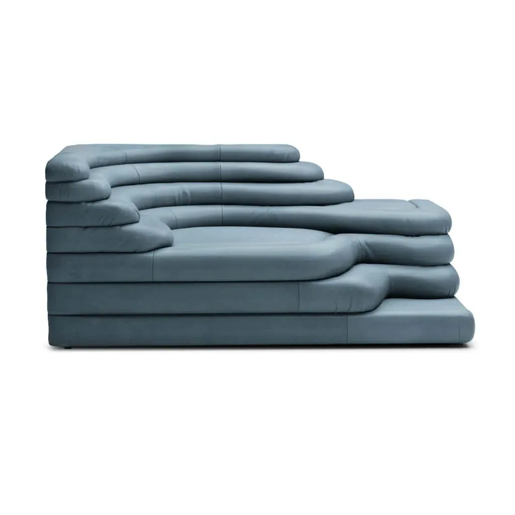 Terrazza Left-Arm Sofa - Distressed Space Blue, Vegan Leather product