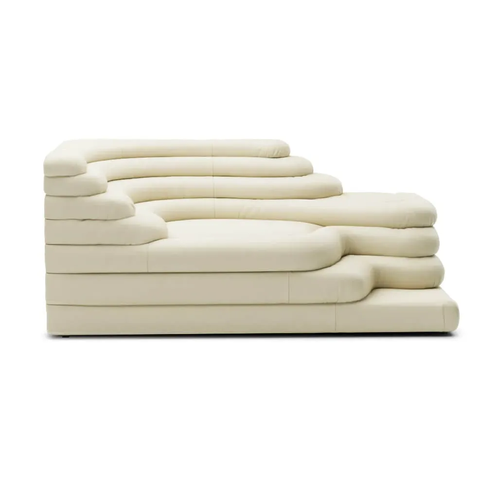 Terrazza Left-Facing Sofa - Bone, Aniline Leather product