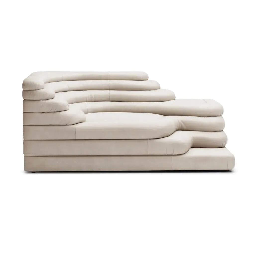 Terrazza Left-Facing Sofa - Ivory Cream, Vegan Leather product
