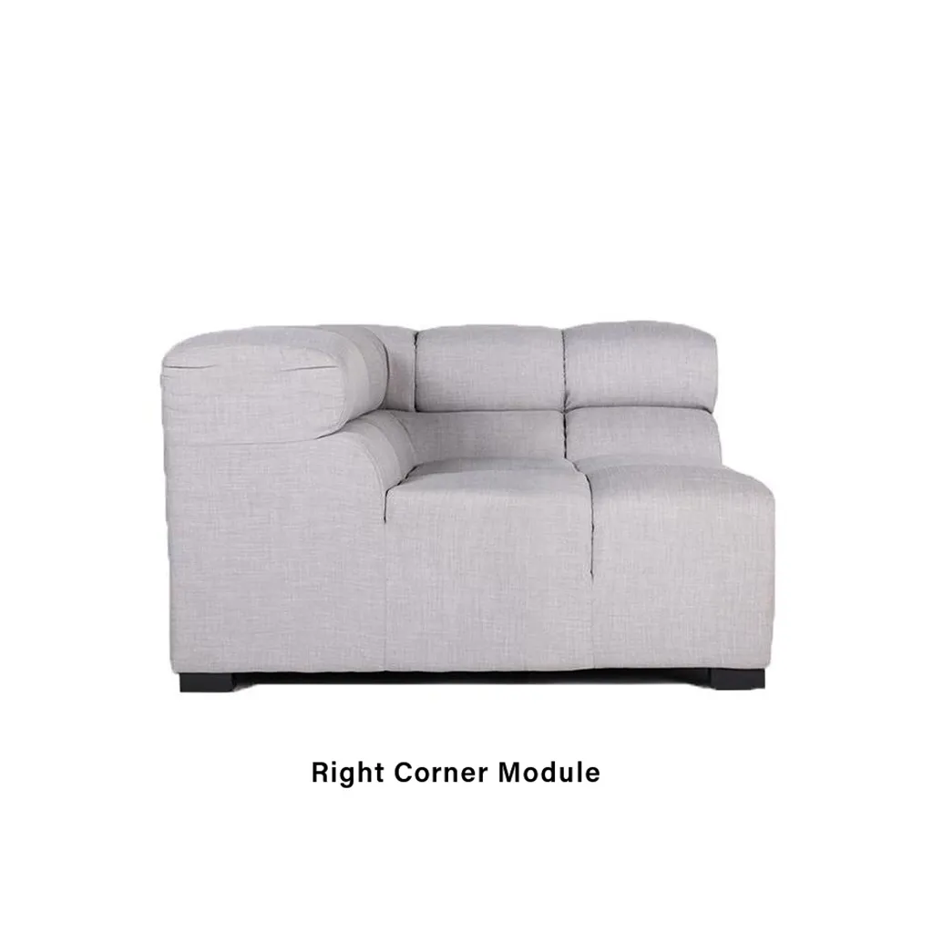 Tufted Corner L-Shaped Sofa - Ink, Performance Felt product