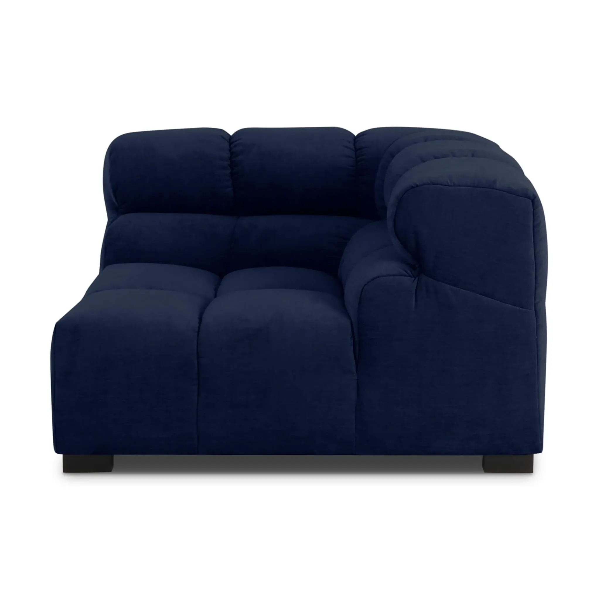 Tufted Corner Sofa - Azure Blue, Chenille product