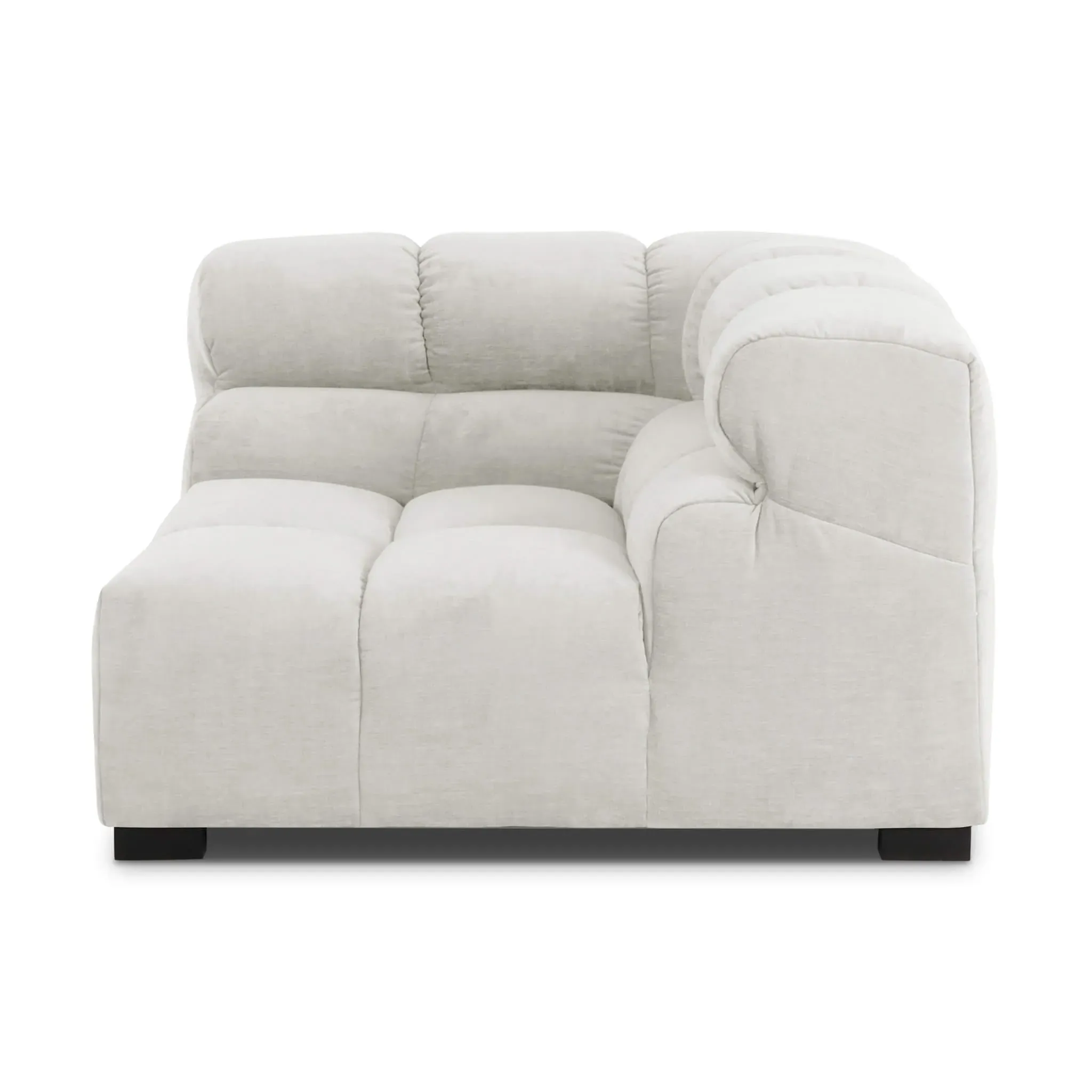 Tufted Corner Sofa - Cream, Chenille product