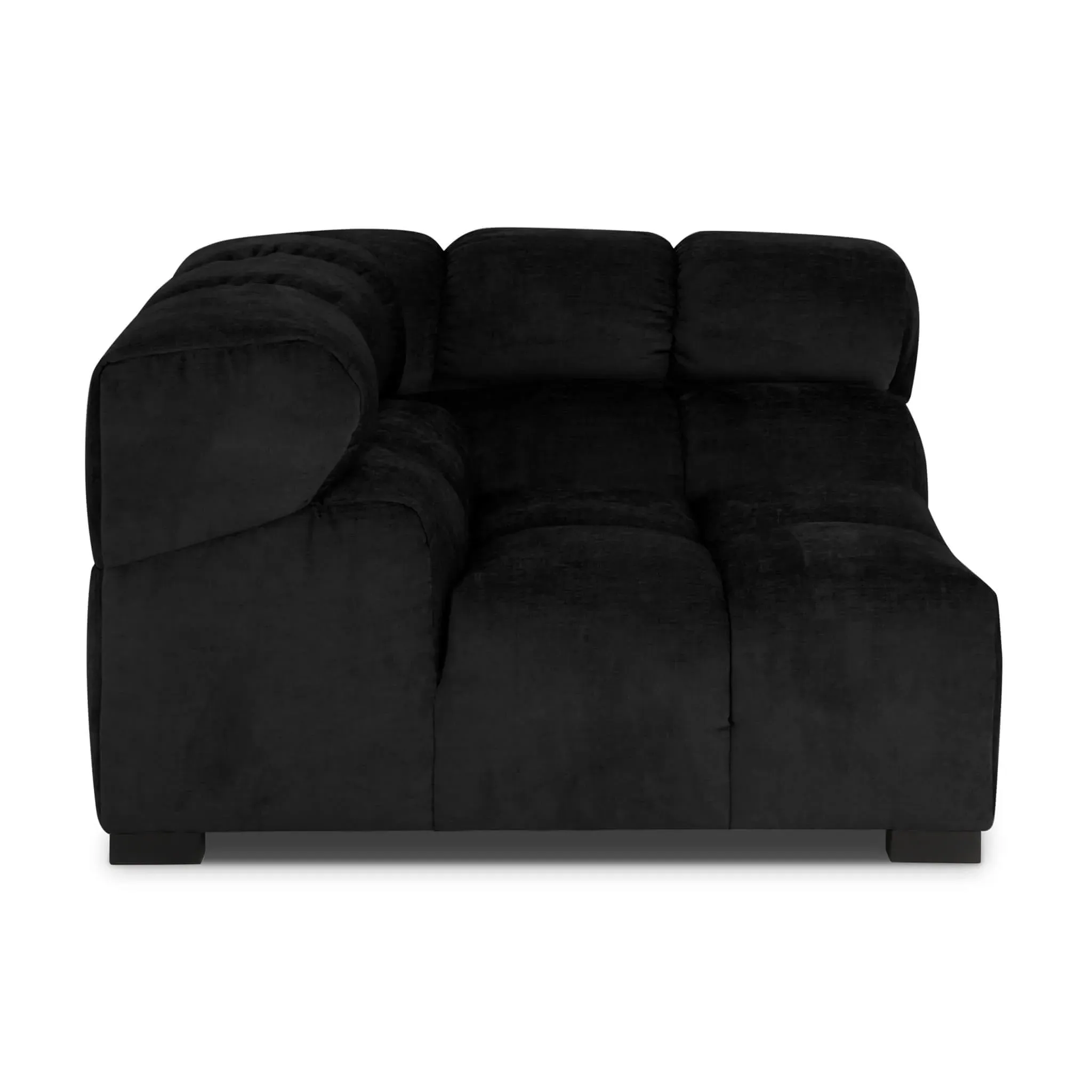 Tufted Corner Sofa - Jet Black, Chenille product