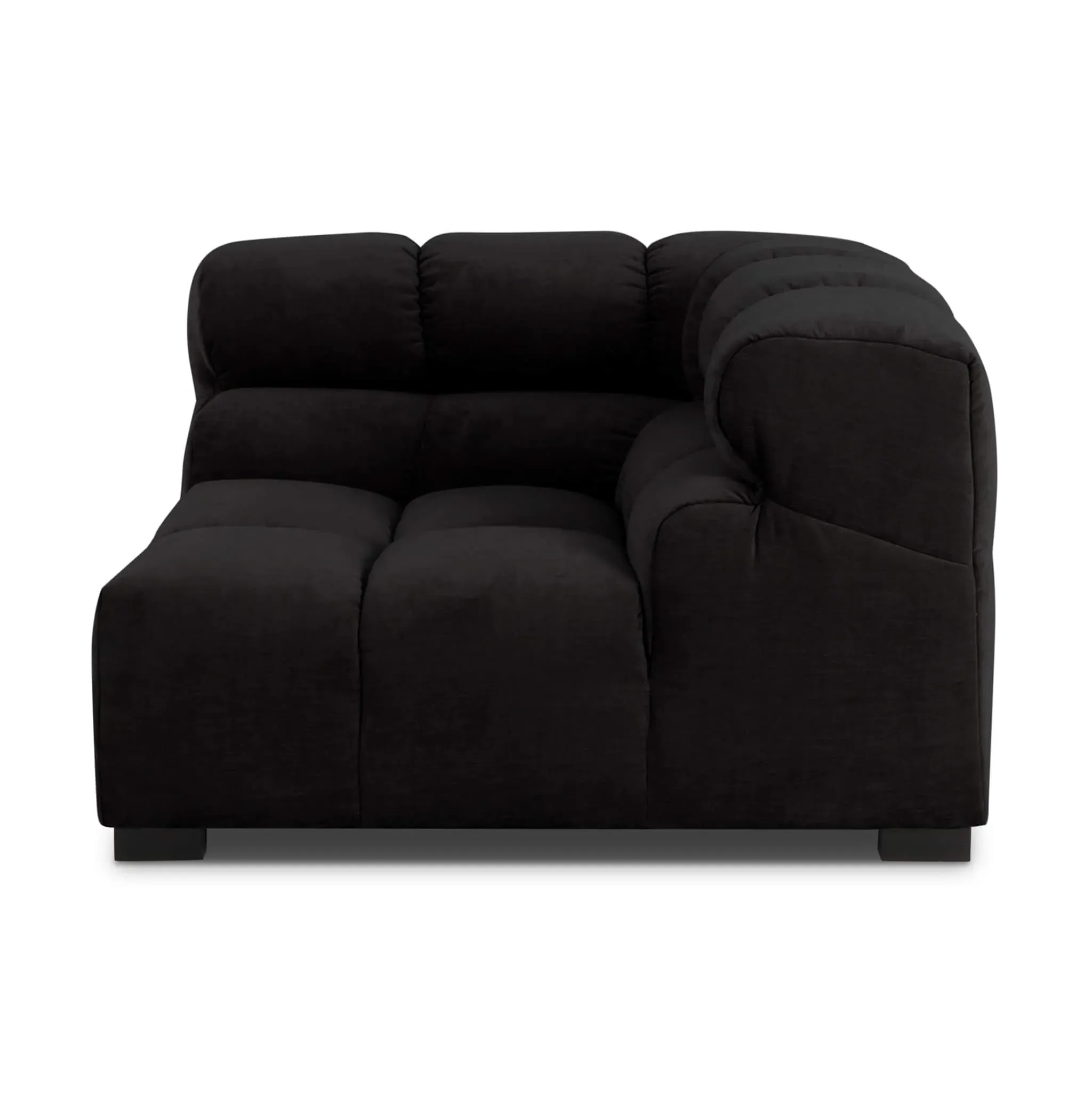 Tufted Corner Sofa - Jet Black, Chenille product