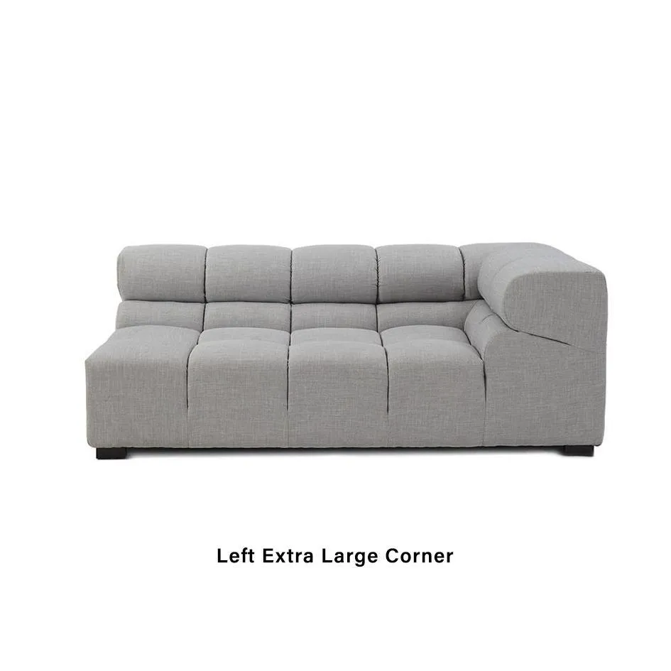 Tufted Extra Large L-Shaped Corner Sofa - Woven Palo-Pearl product