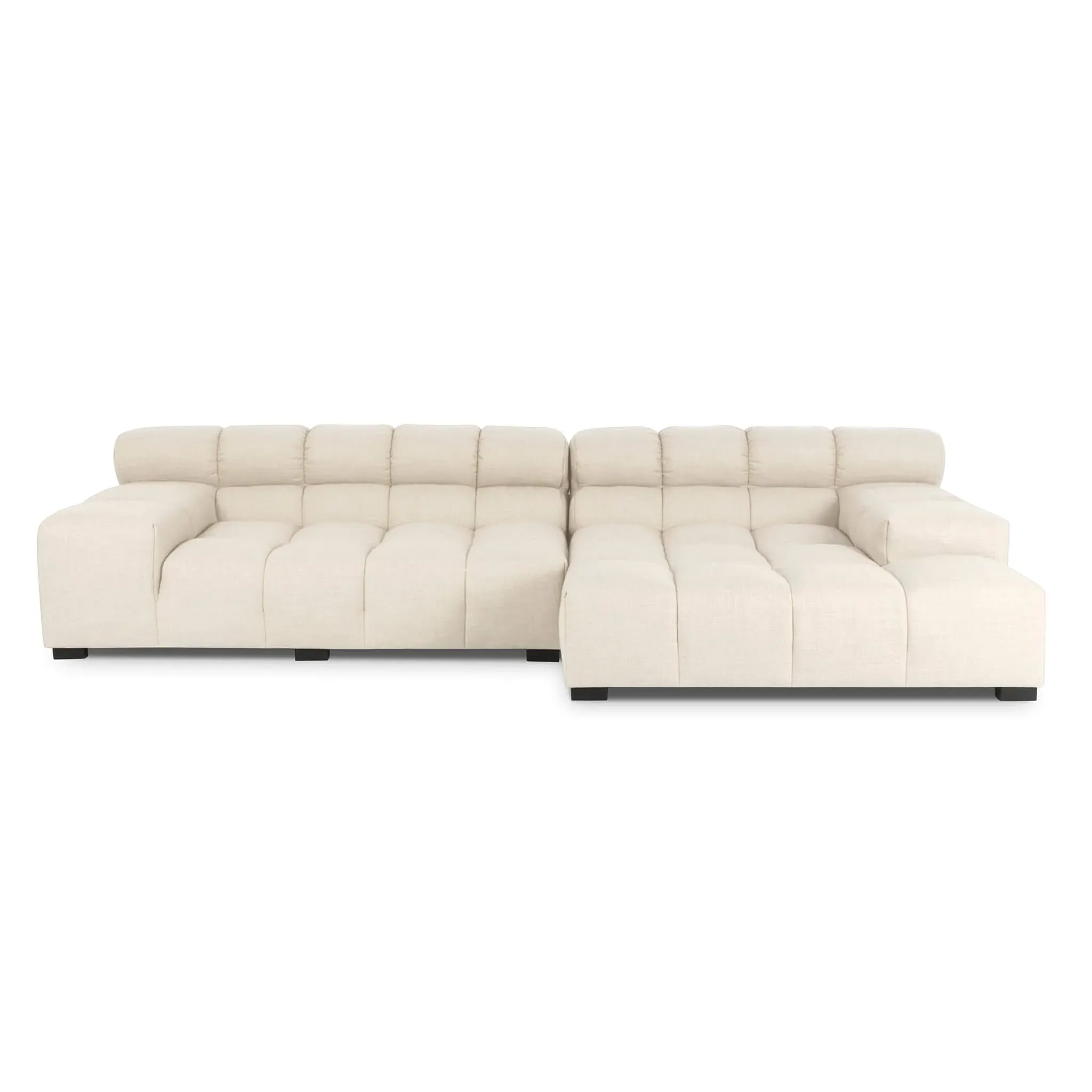 Tufted Sectional Sofa - Glacier Pebble Weave product
