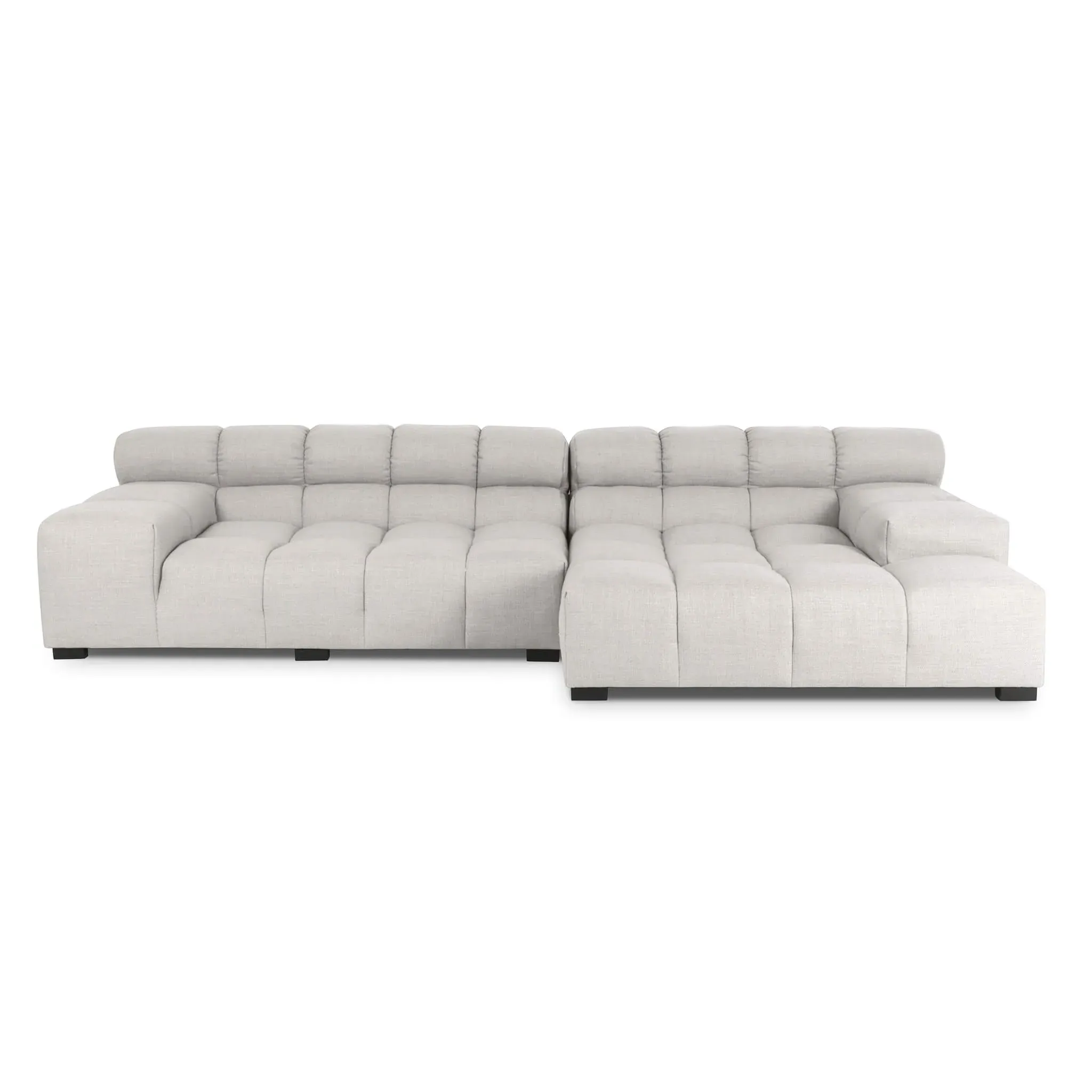 Tufted Sectional Sofa - Pebble Weave Sesame product