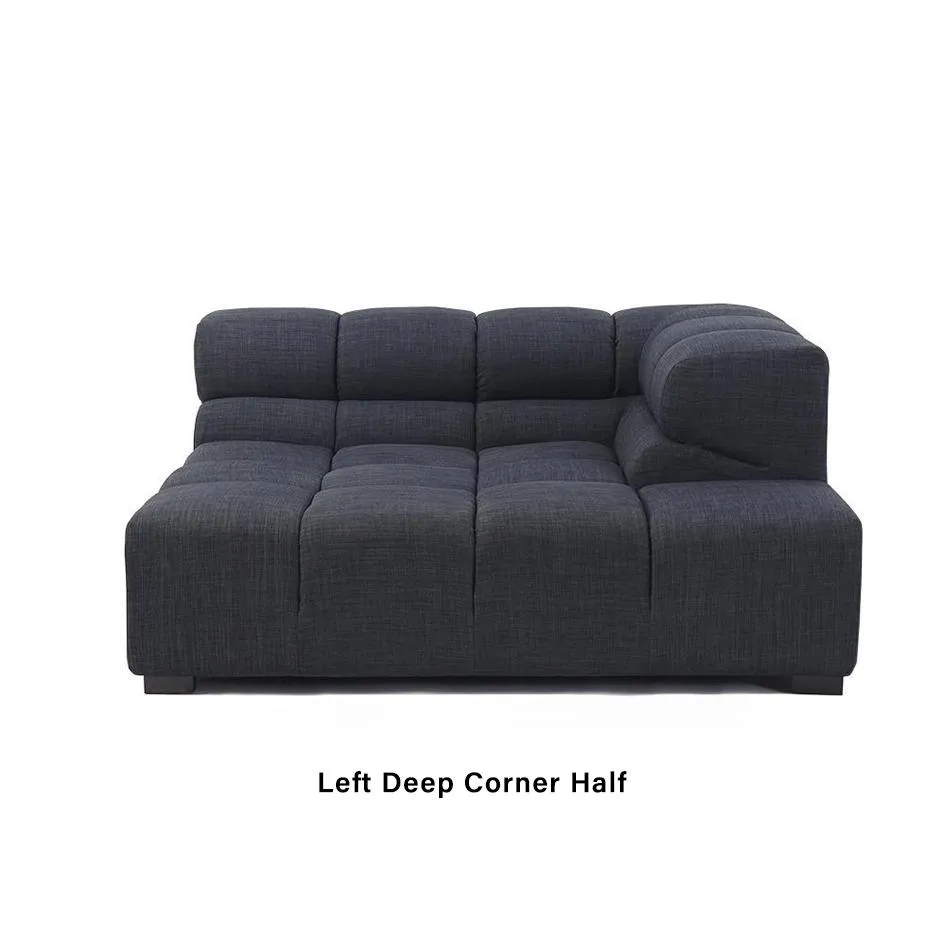 Tufted TF009 Deep Corner Half Sofa - Evergreen, Chenille product