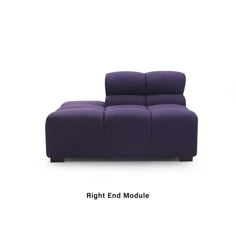 Tufted TF011 Right End Modular Sofa - Peacock, Performance Felt product